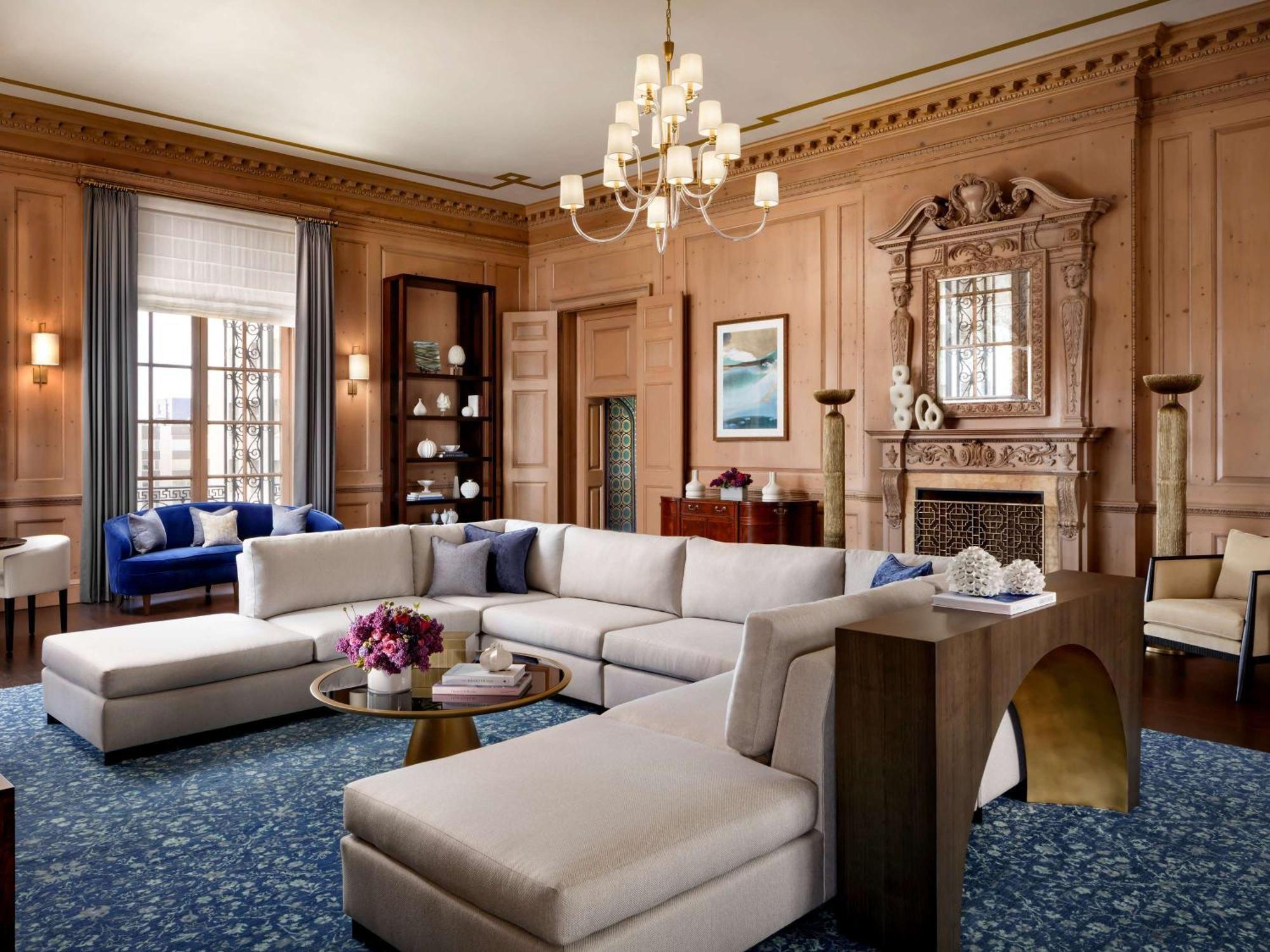 Fairmont San Francisco Hotel Exterior photo The living room of the suite